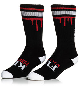 High black and red socks