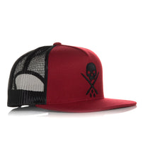 Load image into Gallery viewer, maroon red sullen trucker hat