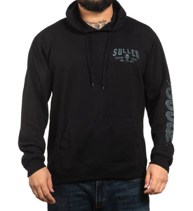 athletic hoodie with snake and lightning bolt