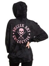 Load image into Gallery viewer, Dark gray pullover with pink Sullen Badge