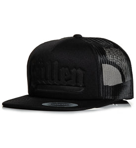 Embossed trucker hat in black from Sullen Art Collective