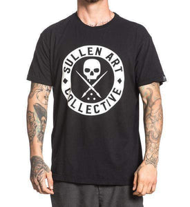 Classic black tee with Sullen Badge