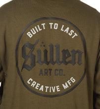 Load image into Gallery viewer, olive army green forest color pullover hooded sweatshirt