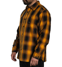 Load image into Gallery viewer, yellow gold orange copper tone flannel 