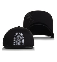 Load image into Gallery viewer, black snapback cross pachuco